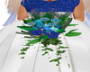blue flowers wedding