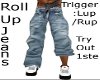 Roll Up Baggy Jeans
