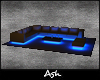 Ash.Neon Glow Couch Blue