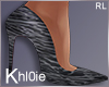 K Animal grey heels