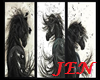 +JEN+ 3 Horses Frame