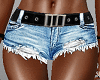 H/LightDenim Shorts/Belt