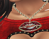 Red Rose Kiss Necklace