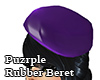 Purple Rubber Beret