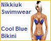 Busty Blue Aqua Bikini