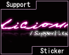 Lexxie Support sticker