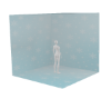 EU BabyBlue Snow Display