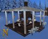 Outdoor Snowy Fireplace