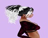 Black and White Ponytail