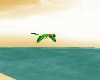 FLYING GREEN PARROT