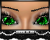 green sparkly eyes