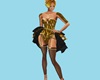 Burlesque Dress Golden