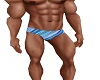 Blue Striped mens Bikini