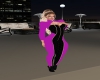 BLk N Drk Pink Bodysuit