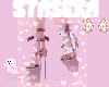 ✮|  pink clear heels