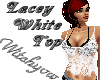LACEY top white/ blk bra