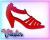 v red shoe silhuette