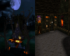 halloween witch home,