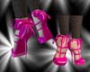 Hot Pink PVC Heels