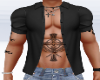Black Open Shirt