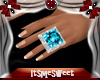 Diamond Turquoise Ring L