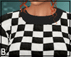 Black Check Sweater Skir