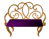 *Rae* Purple Gold Bench