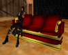 Red/gold Reflect Couch