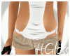 H|Bikini+Tan Shorts