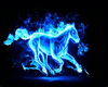 salon horse blue