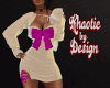 Evening Dress White/Pink