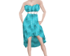 Ruffle Turquoise Dress