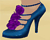 Blu/Purple Ruffle Heels