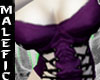 +m+ purple goth corset