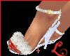 xo*Cristal White Heels