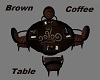 brown coffee table