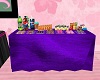 Purple Snack Table