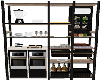 modern kitchen shelf
