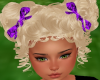 (G) Blonde W Purple Bow