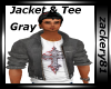 Jacket with Tee Gray