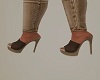 Brown Slip-on Heels
