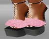 Pink Love Fur Heels
