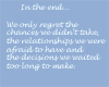 in the end..