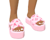 lv pool slides - pink