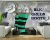 DD*BLACK GREEN BOOTS