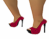 burgundy heart heels
