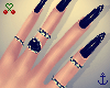 ⚓ Dark Nails + Rings