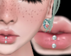 White Lip Piercing