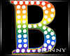 H. Rainbow Letter B