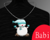 Holiday Snowman Necklace